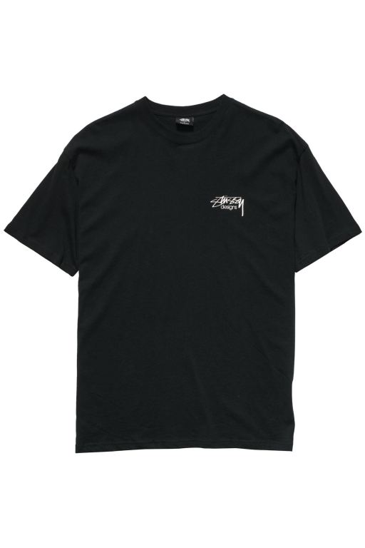 Stussy Mens Designs SS T Shirt Black - AHWZU9015